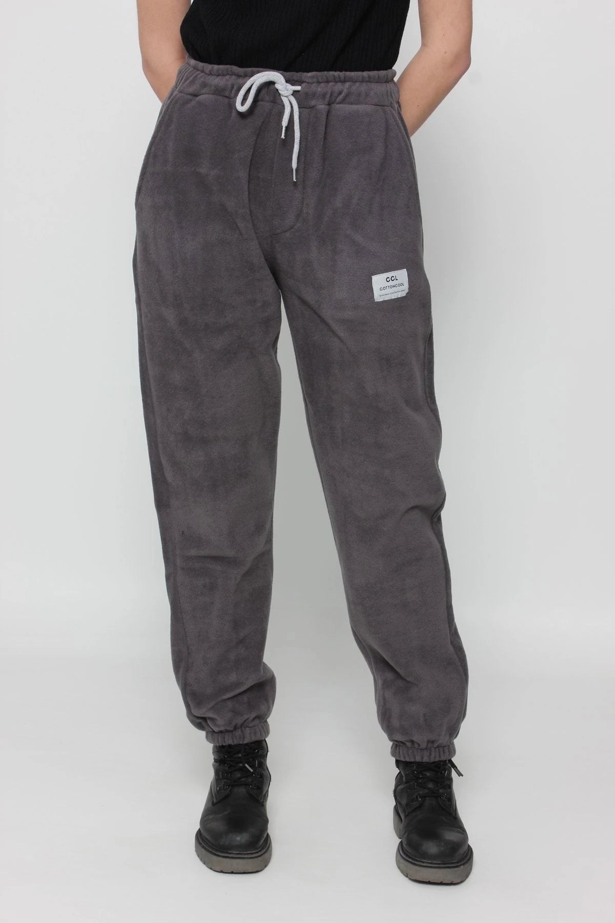 Kadın Oversize Polar Eşofman Alt Antrasi̇t